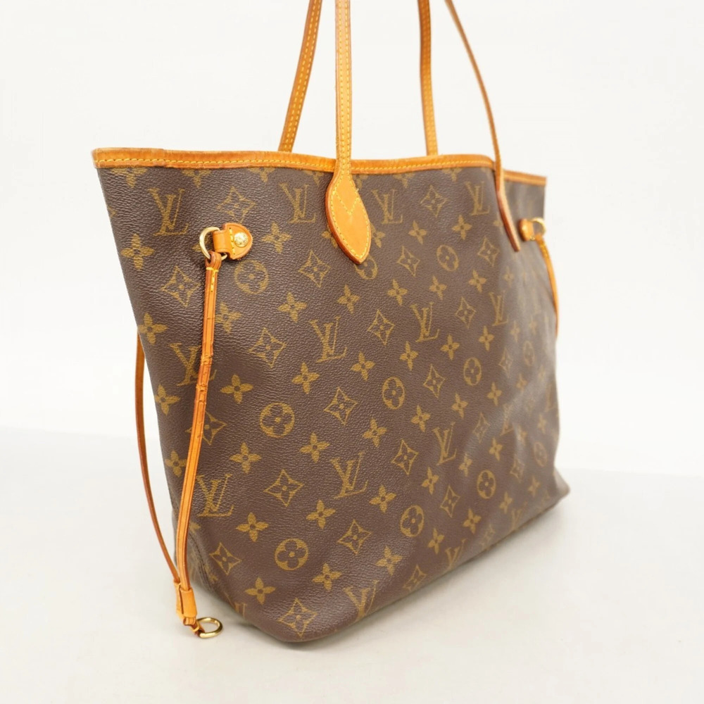 LOUIS VUITTON Brown Monogram Neverfull MM Tote Bag - Picture 2 of 12